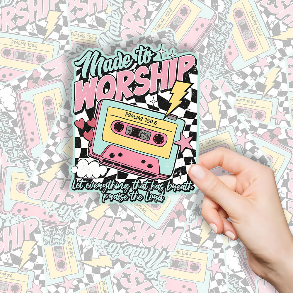 Made To Worship Christian Stickers