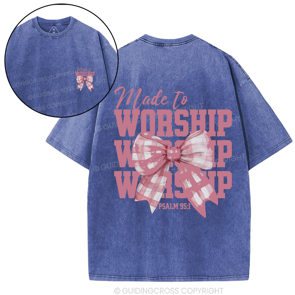 Double-sided sample washed T-Shirt Sale - GuidingCross