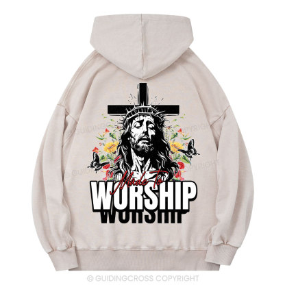 Made To Worship Christian Washed Hoodie