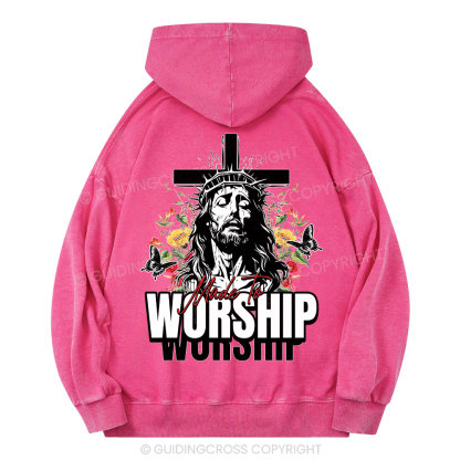 Made To Worship Christian Washed Hoodie