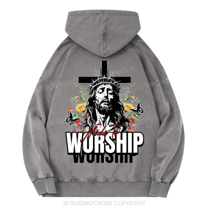 Made To Worship Christian Washed Hoodie