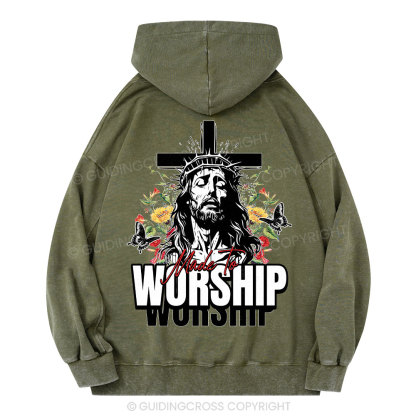 Made To Worship Christian Washed Hoodie