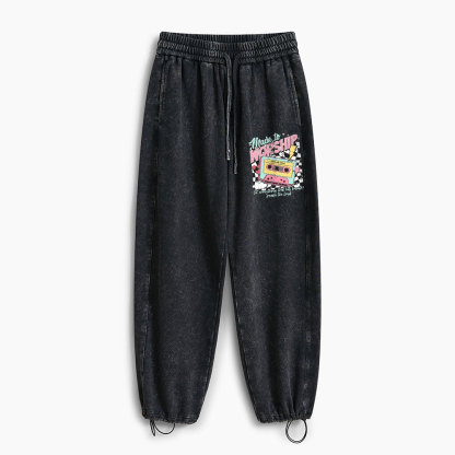 Made To Worship Christian Washed Sweatpants 