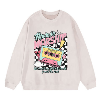Made To Worship Christian Washed Sweatshirt