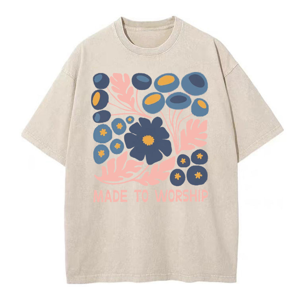 Made To Worship Christian Washed T-Shirt