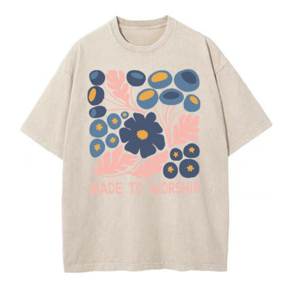 Made To Worship Christian Washed T-Shirt