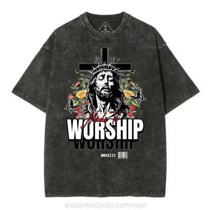 Made To Worship Christian Washed T-Shirt