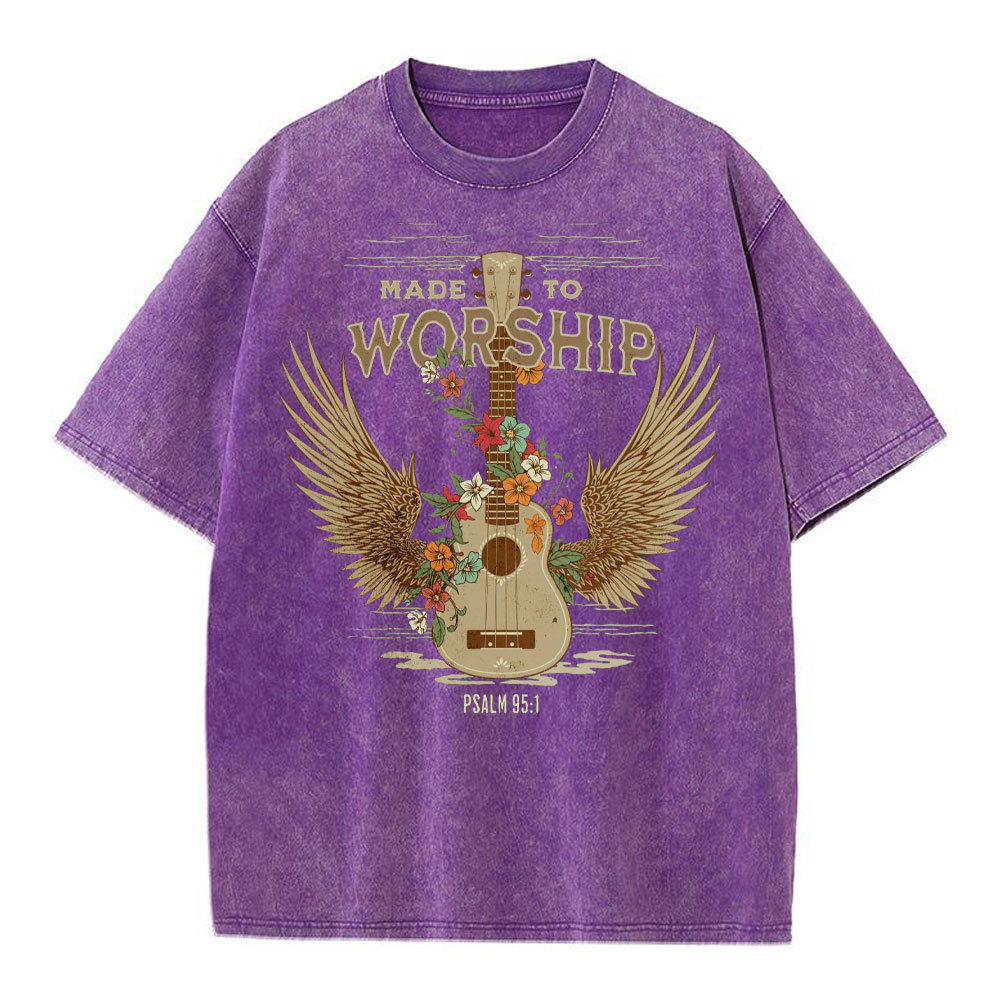 Made To Worship Christian Washed T-Shirt