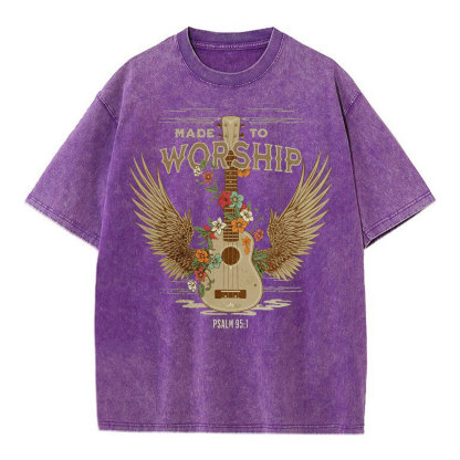 Made To Worship Christian Washed T-Shirt