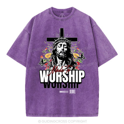 Made To Worship Christian Washed T-Shirt