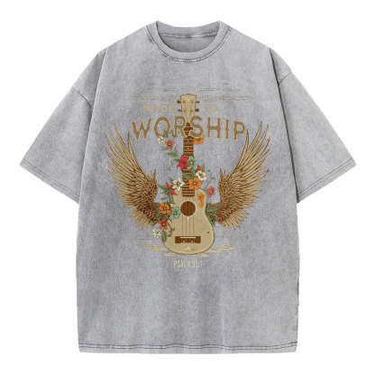 Made To Worship Christian Washed T-Shirt