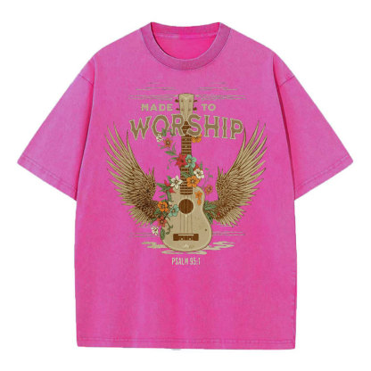 Made To Worship Christian Washed T-Shirt