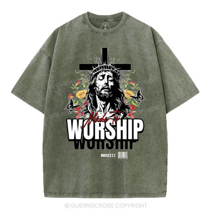 Made To Worship Christian Washed T-Shirt