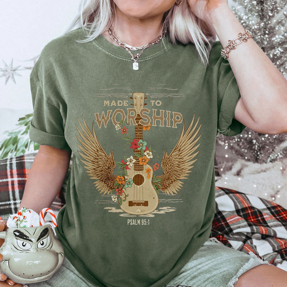 Made To Worship Christian Washed T-Shirt
