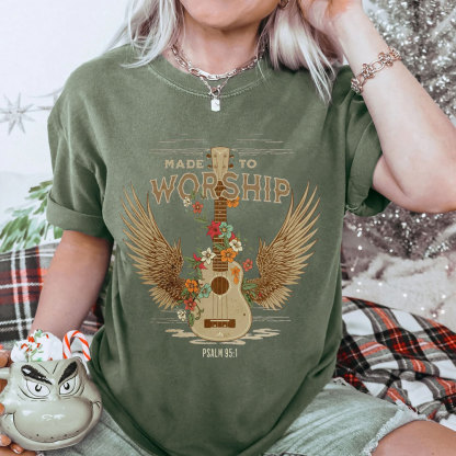 Made To Worship Christian Washed T-Shirt