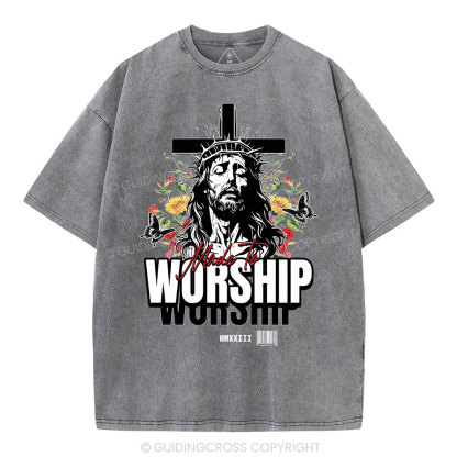 Made To Worship Christian Washed T-Shirt