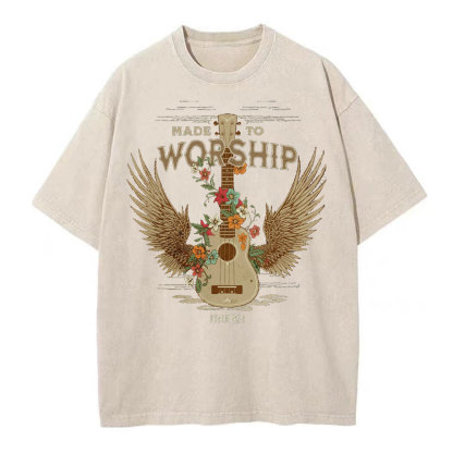 Made To Worship Christian Washed T-Shirt