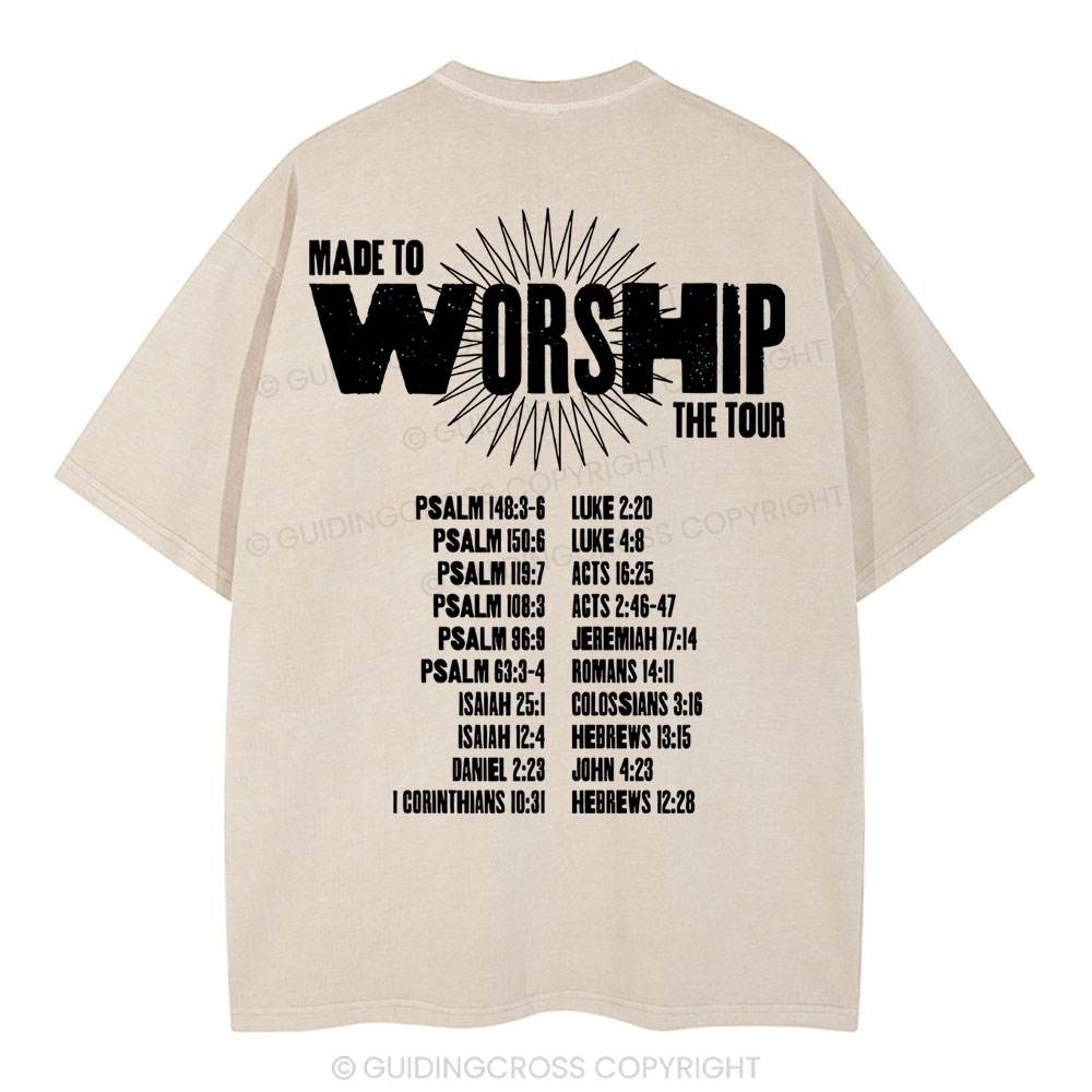 Made To Worship Christian Washed T-Shirt