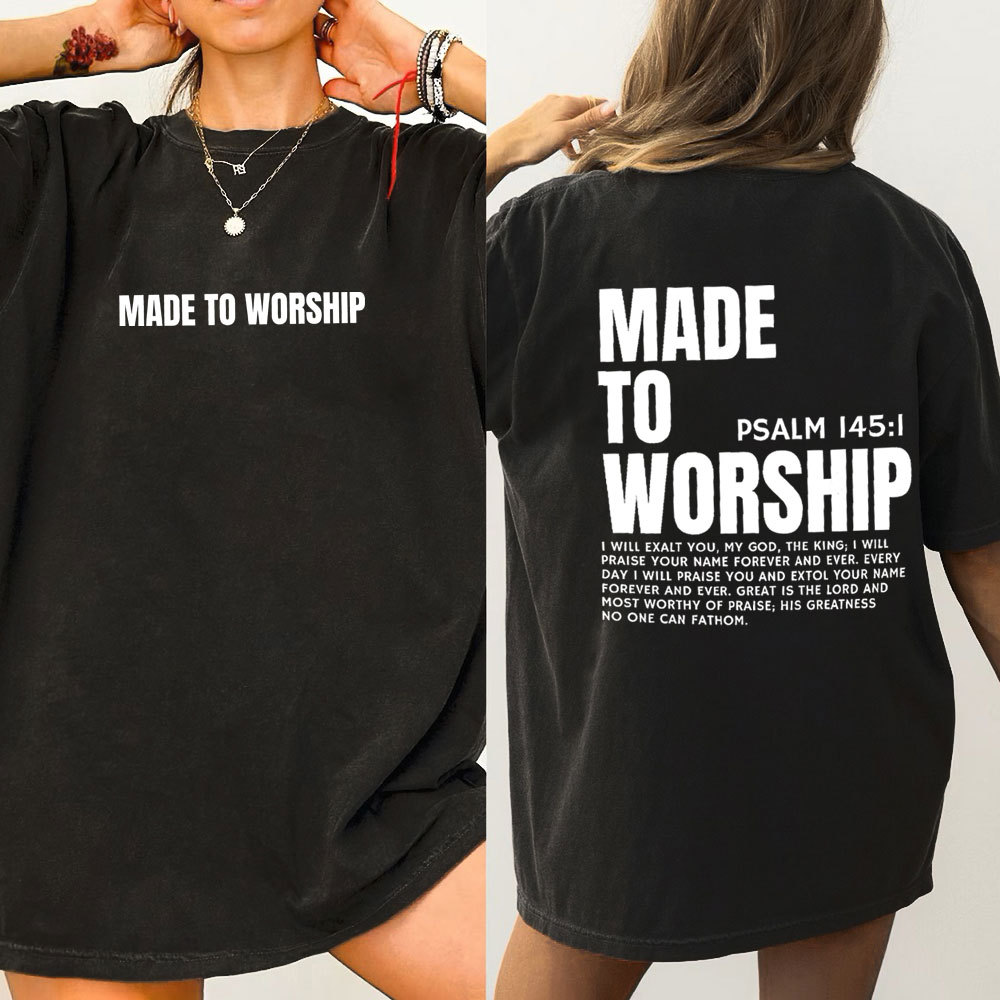 Made To Worship Christian Washed T-Shirt
