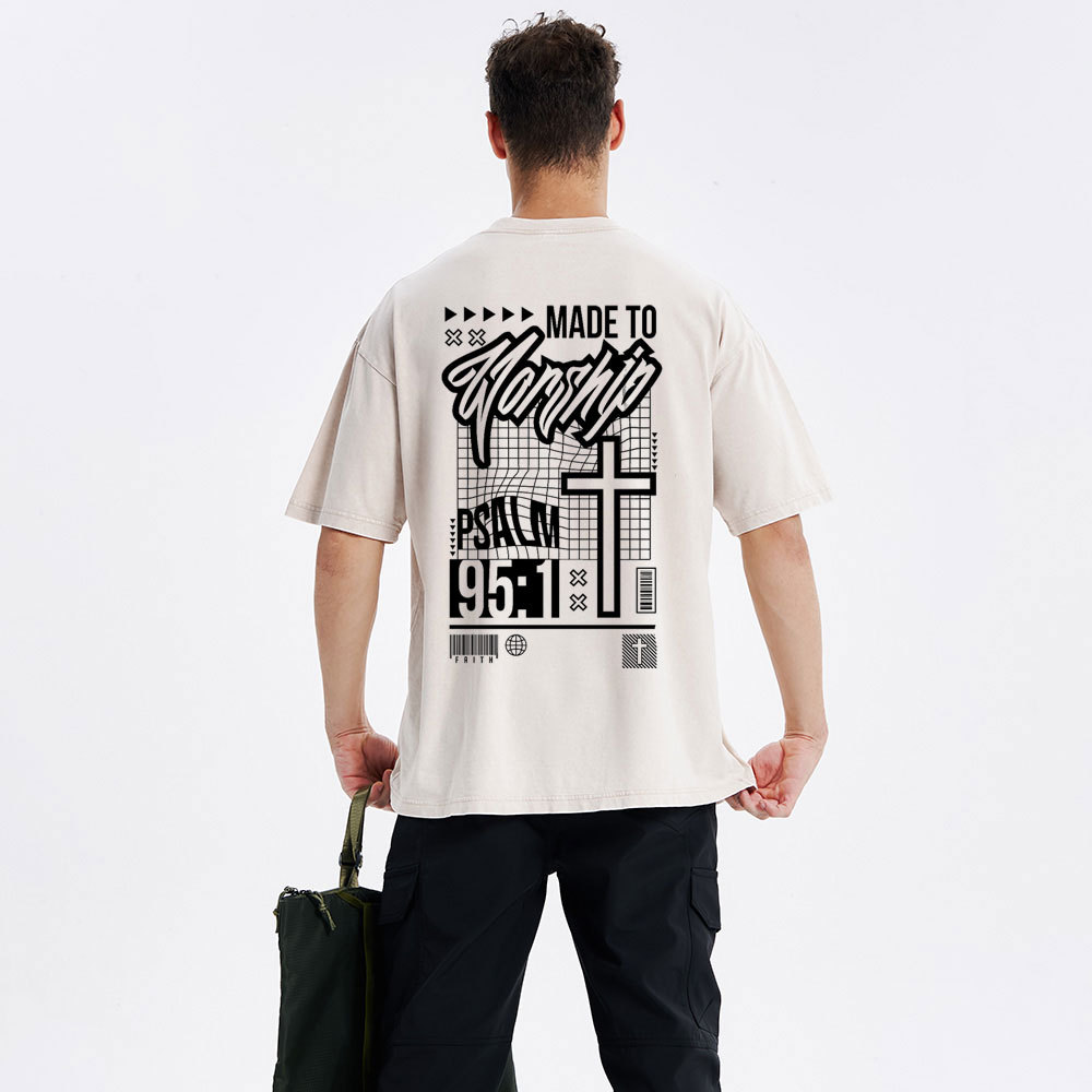 Made To Worship Christian Washed T-Shirt