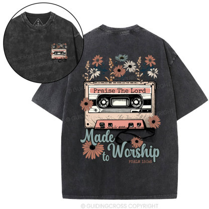 Made To Worship Christian Washed T-Shirt