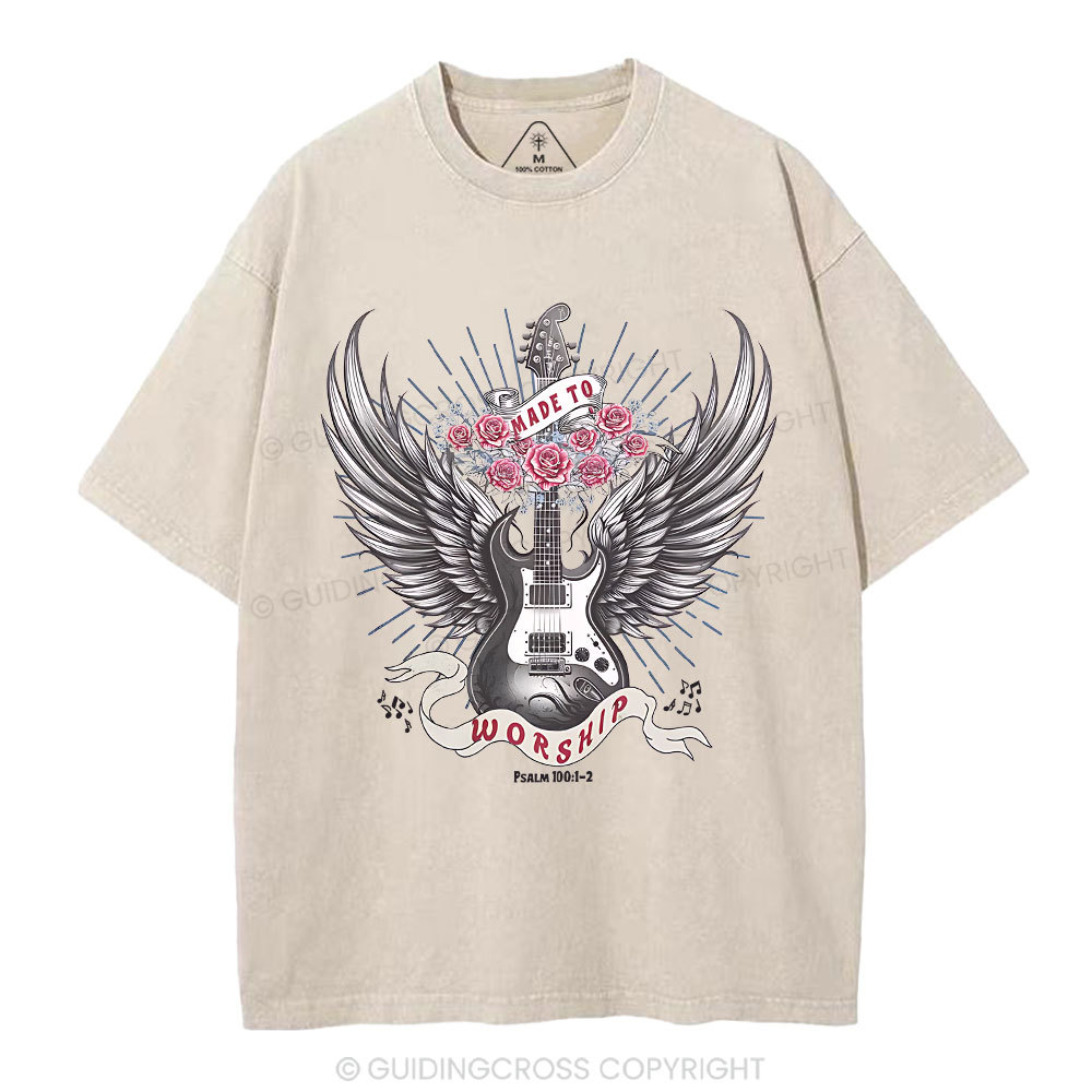 Made To Worship Christian Washed T-Shirt