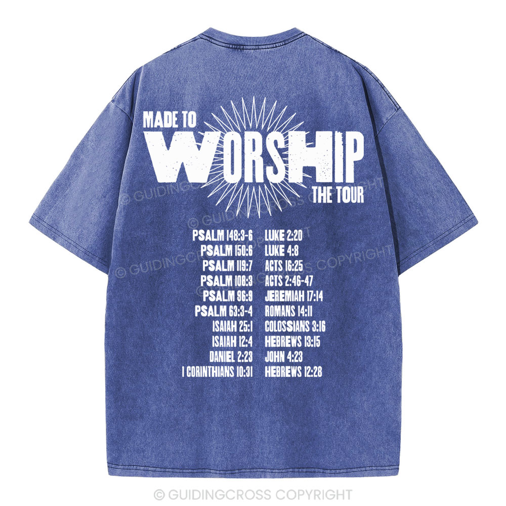 Made To Worship Christian Washed T-Shirt