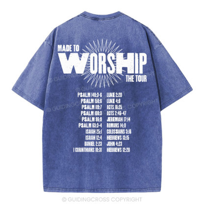 Made To Worship Christian Washed T-Shirt