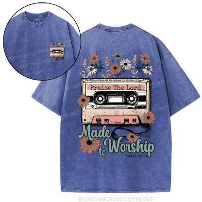 Made To Worship Christian Washed T-Shirt