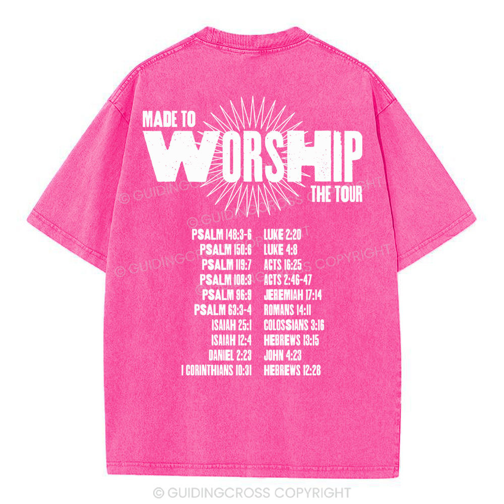 Made To Worship Christian Washed T-Shirt