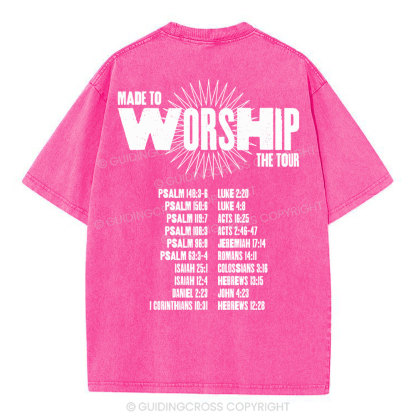 Made To Worship Christian Washed T-Shirt