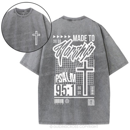 Made To Worship Christian Washed T-Shirt