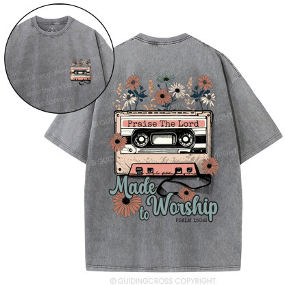 Made To Worship Christian Washed T-Shirt