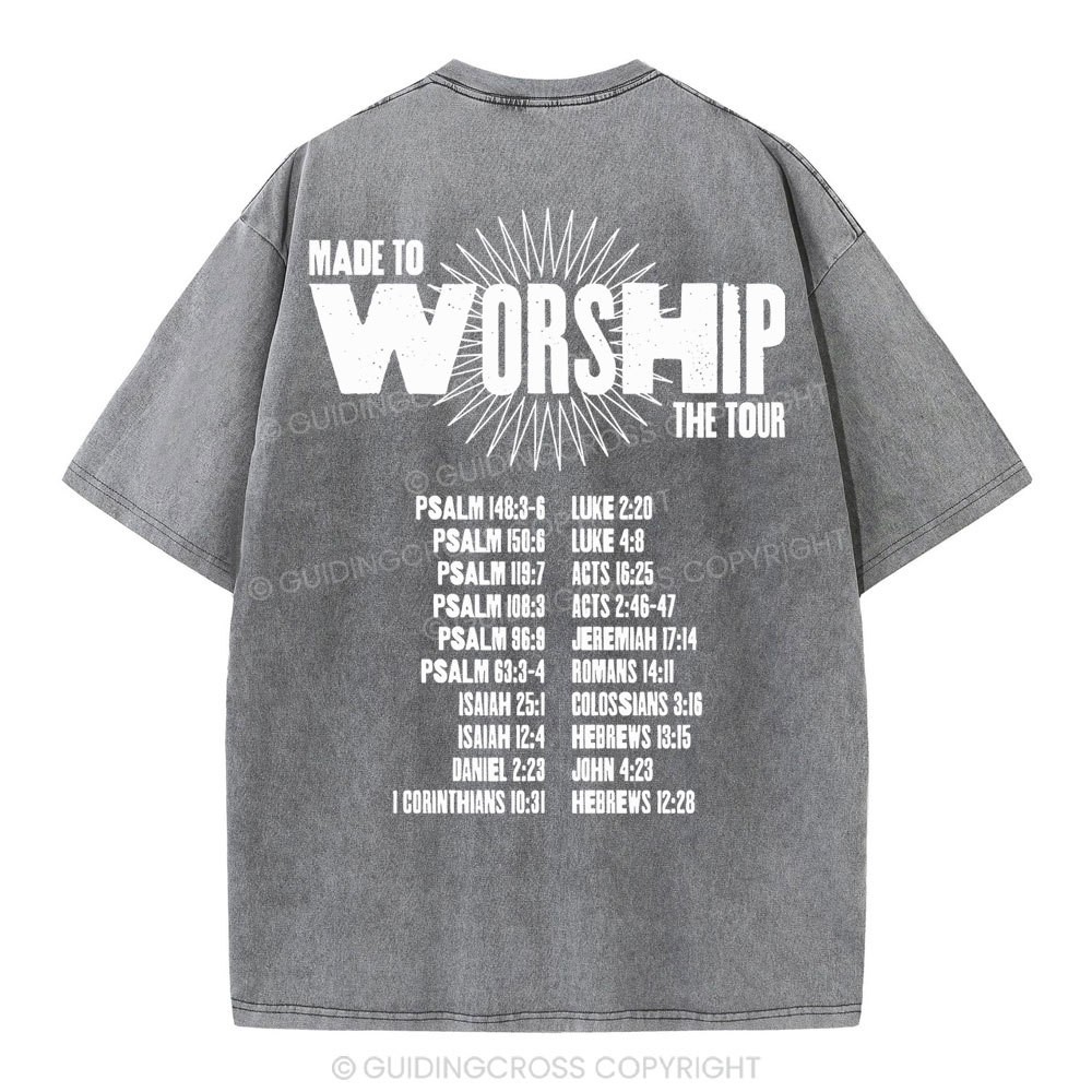 Made To Worship Christian Washed T-Shirt