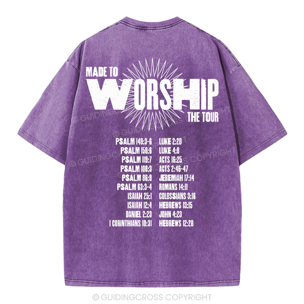 Made To Worship Christian Washed T-Shirt