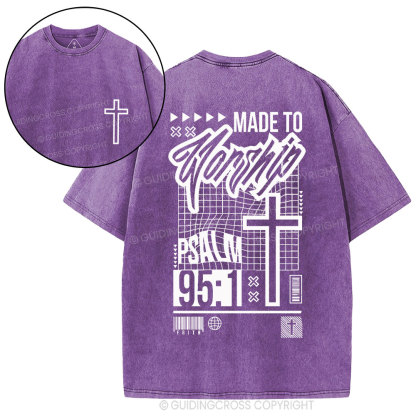 Made To Worship Christian Washed T-Shirt