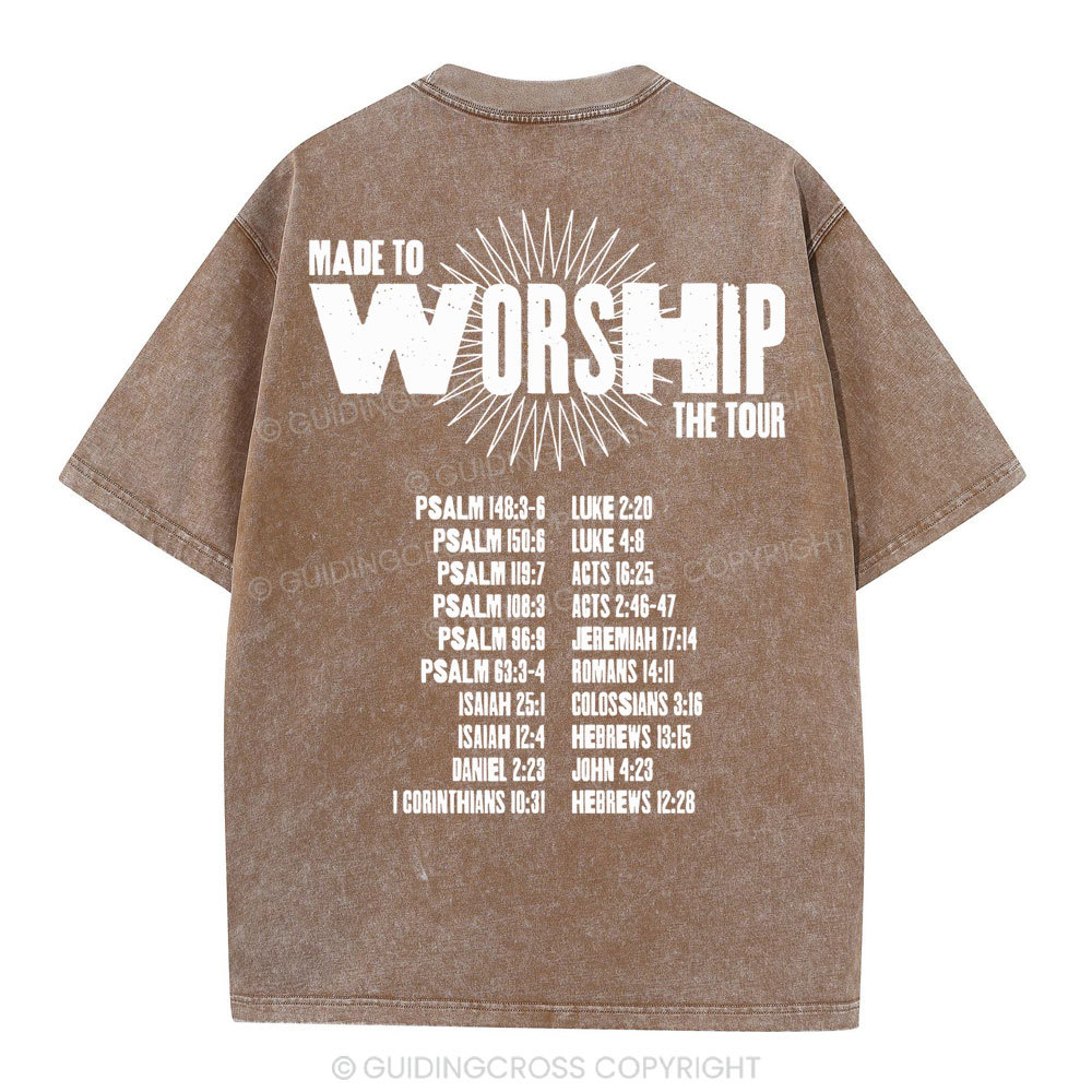 Made To Worship Christian Washed T-Shirt