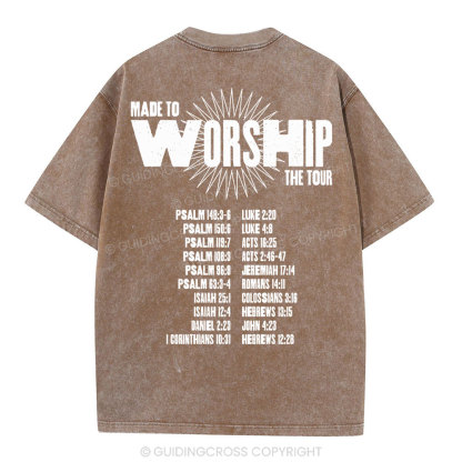 Made To Worship Christian Washed T-Shirt