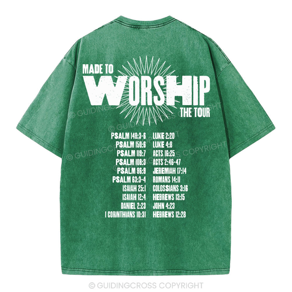 Made To Worship Christian Washed T-Shirt