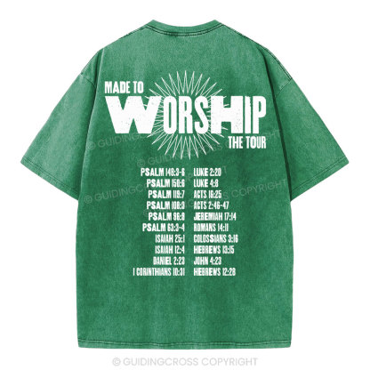 Made To Worship Christian Washed T-Shirt