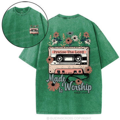 Made To Worship Christian Washed T-Shirt