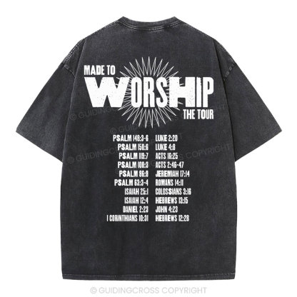 Made To Worship Christian Washed T-Shirt