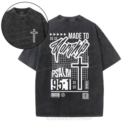 Made To Worship Christian Washed T-Shirt
