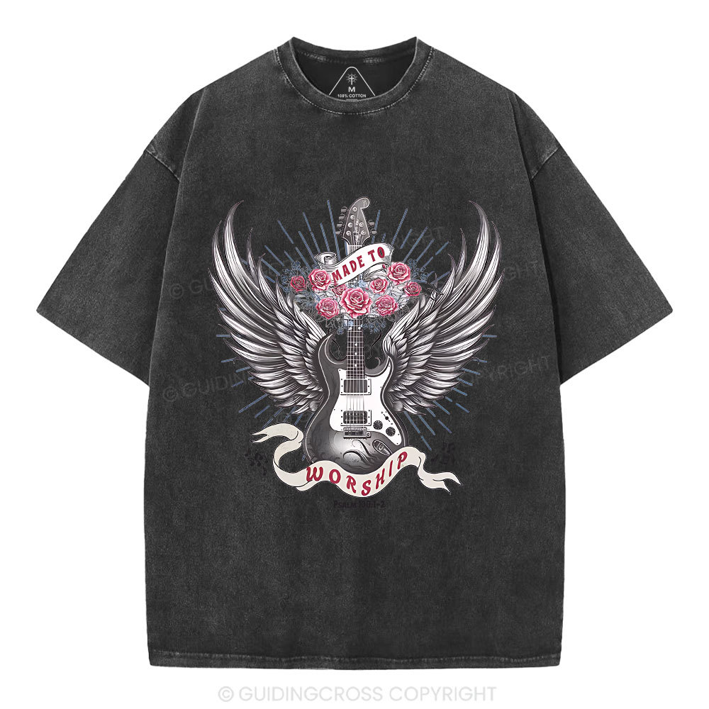 Made To Worship Christian Washed T-Shirt