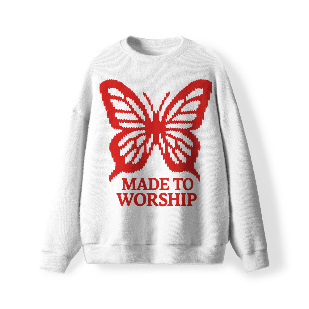Made To Worship Furry Christian Lightweight Sweater