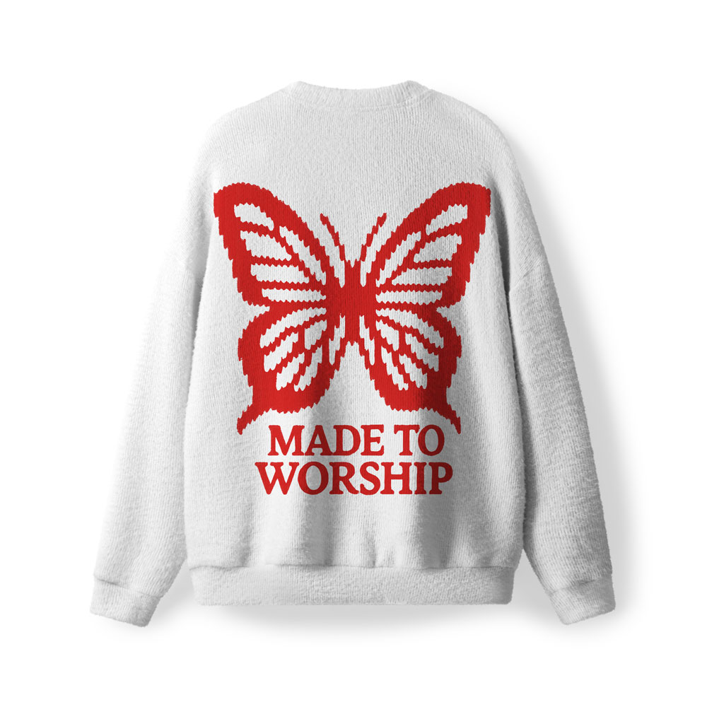 Made To Worship Furry Christian Lightweight Sweater