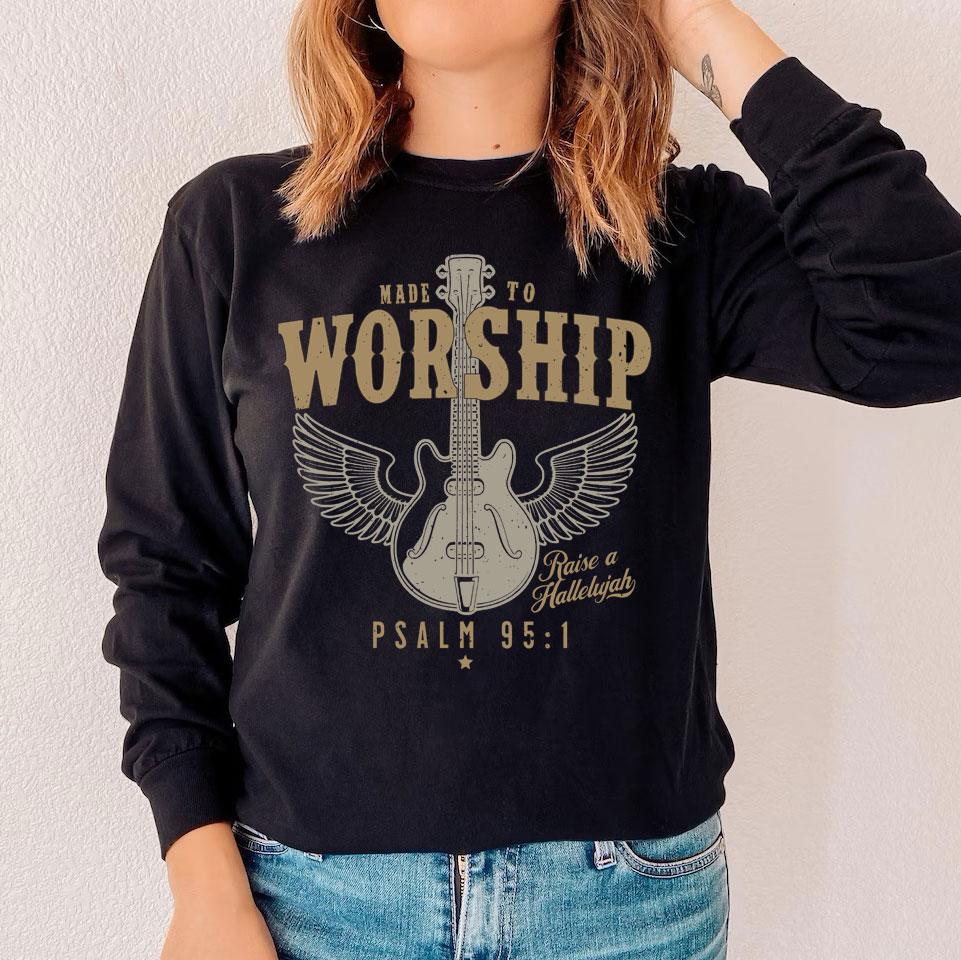 Made To Worship Religious Long Sleeve T-Shirt