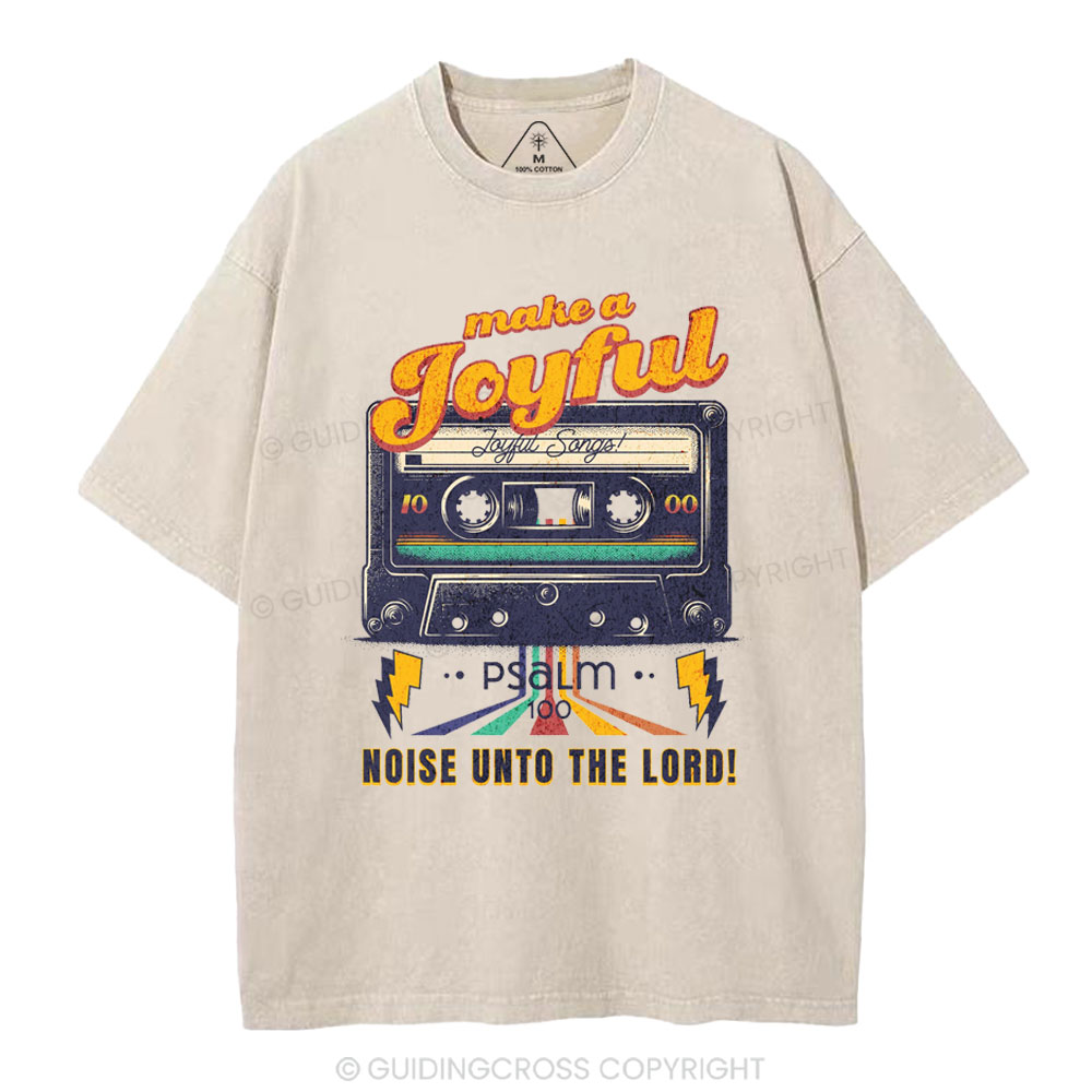 Make A Joyful Christian Washed T-Shirt
