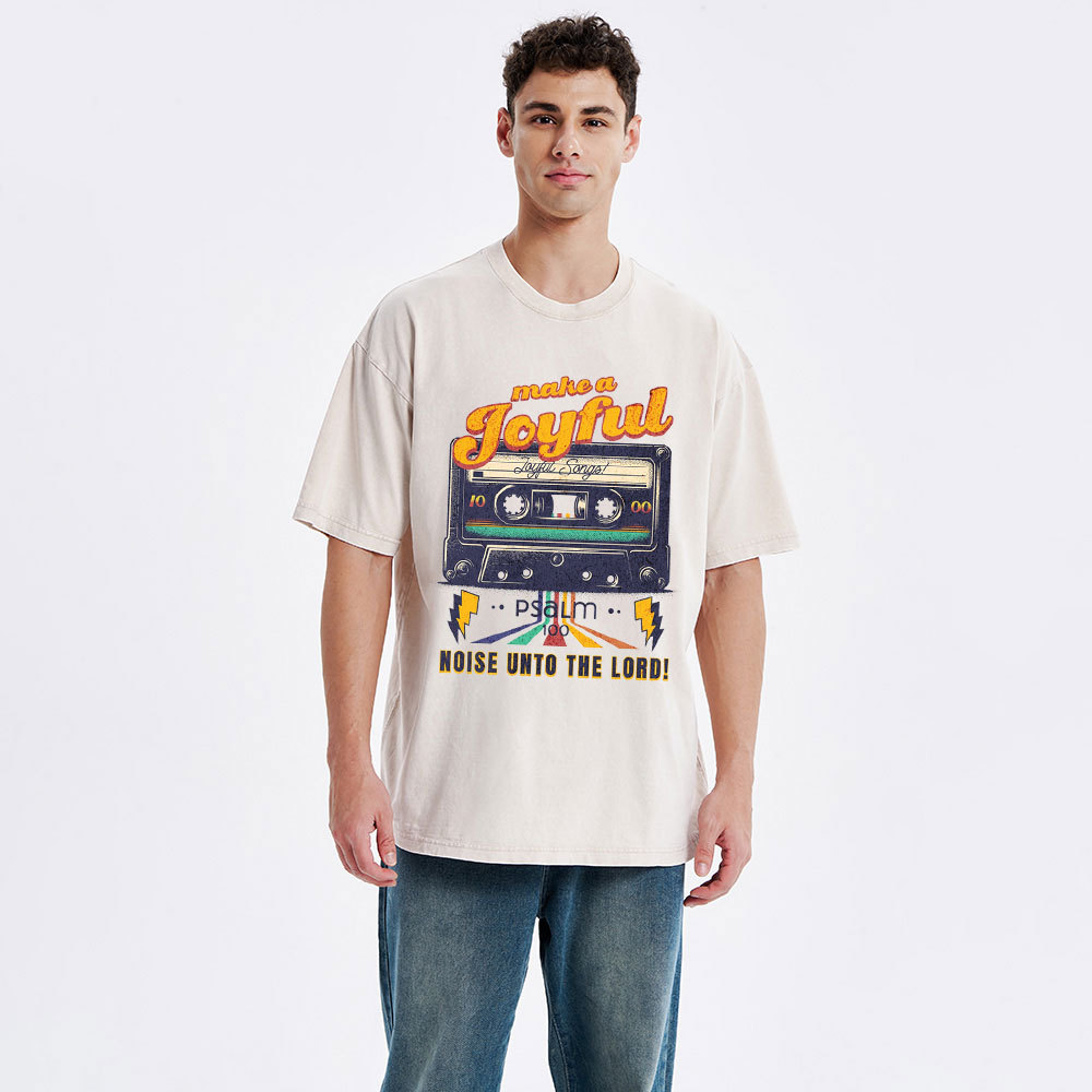 Make A Joyful Christian Washed T-Shirt