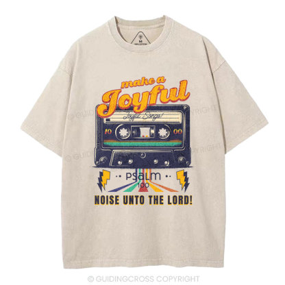 Make A Joyful Christian Washed T-Shirt
